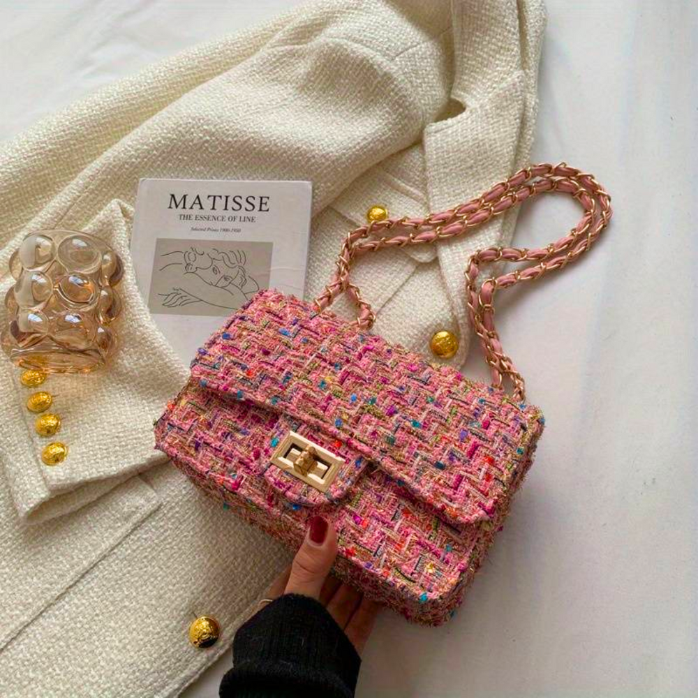 Madison - Parisian Tweed Shoulder Bag