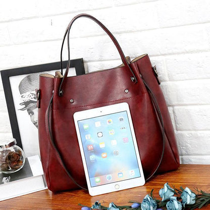 Riley - Vintage Soft 4-Piece Leather Bag Set