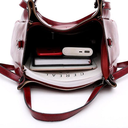 Riley - Vintage Soft 4-Piece Leather Bag Set
