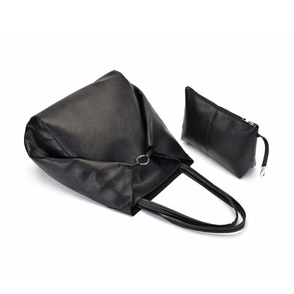 Therese - Retro Radiance Leather Tote Bag