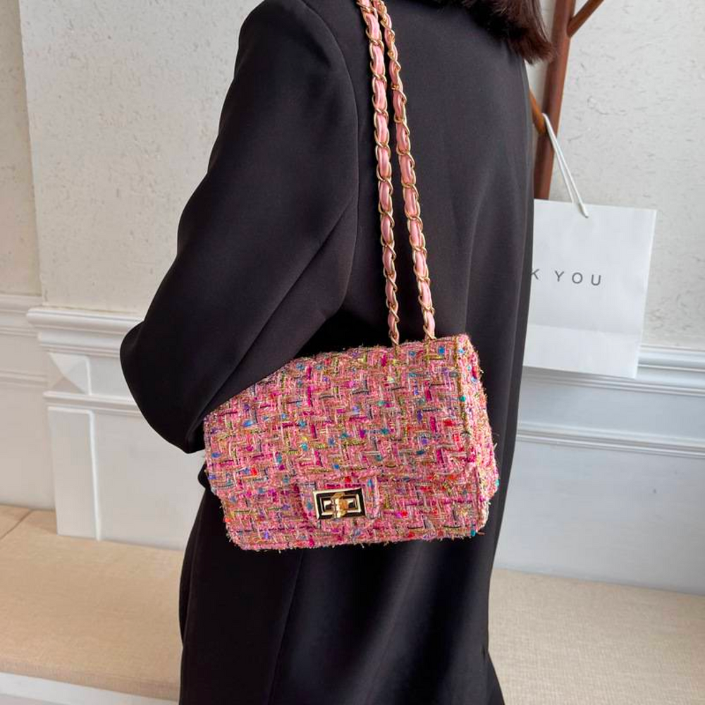 Madison - Parisian Tweed Shoulder Bag