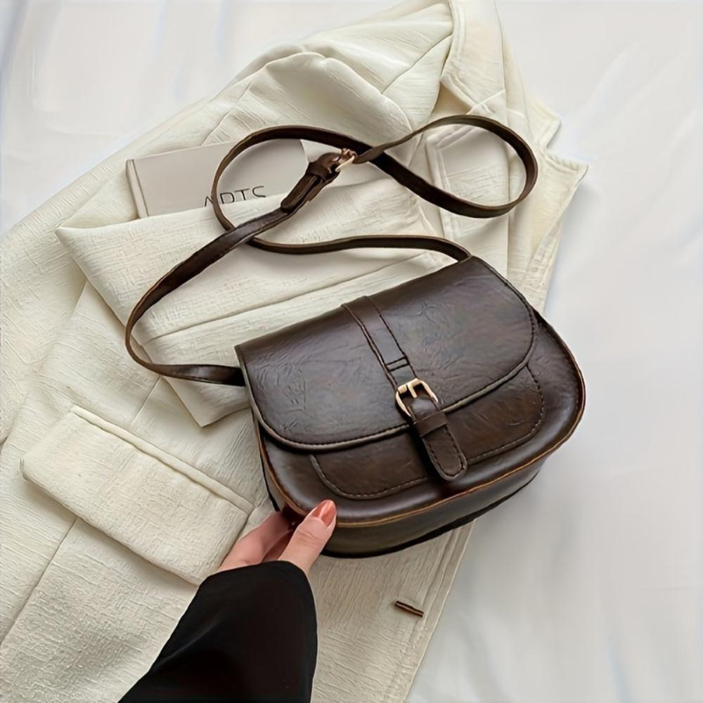 Connie - Classic Lush Leather Crossbody Bag