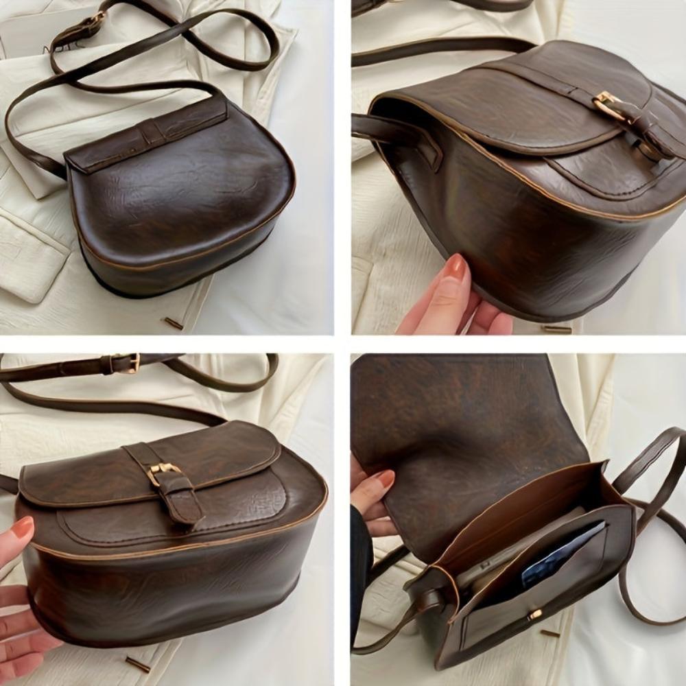 Connie - Classic Lush Leather Crossbody Bag