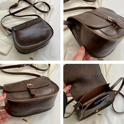 Connie - Classic Lush Leather Crossbody Bag