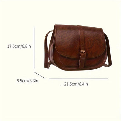 Connie - Classic Lush Leather Crossbody Bag