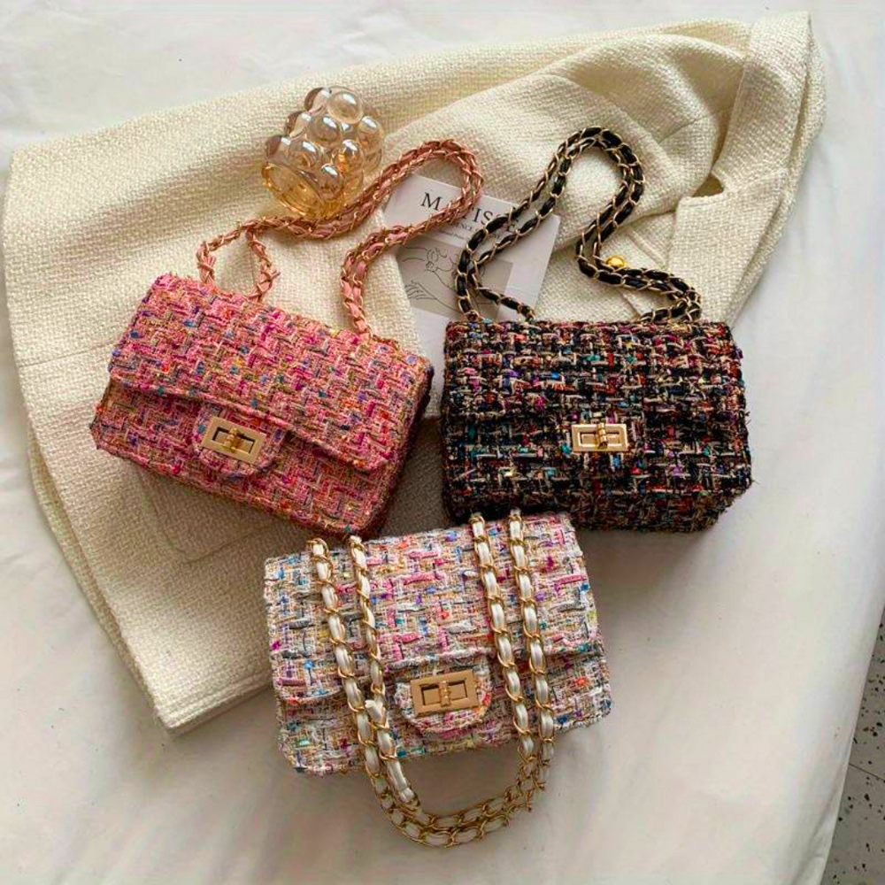 Madison - Parisian Tweed Shoulder Bag
