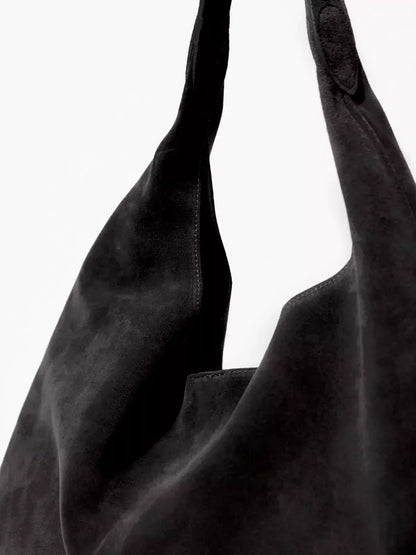 Bernice - Vintage Luxury Suede Leather Handbag
