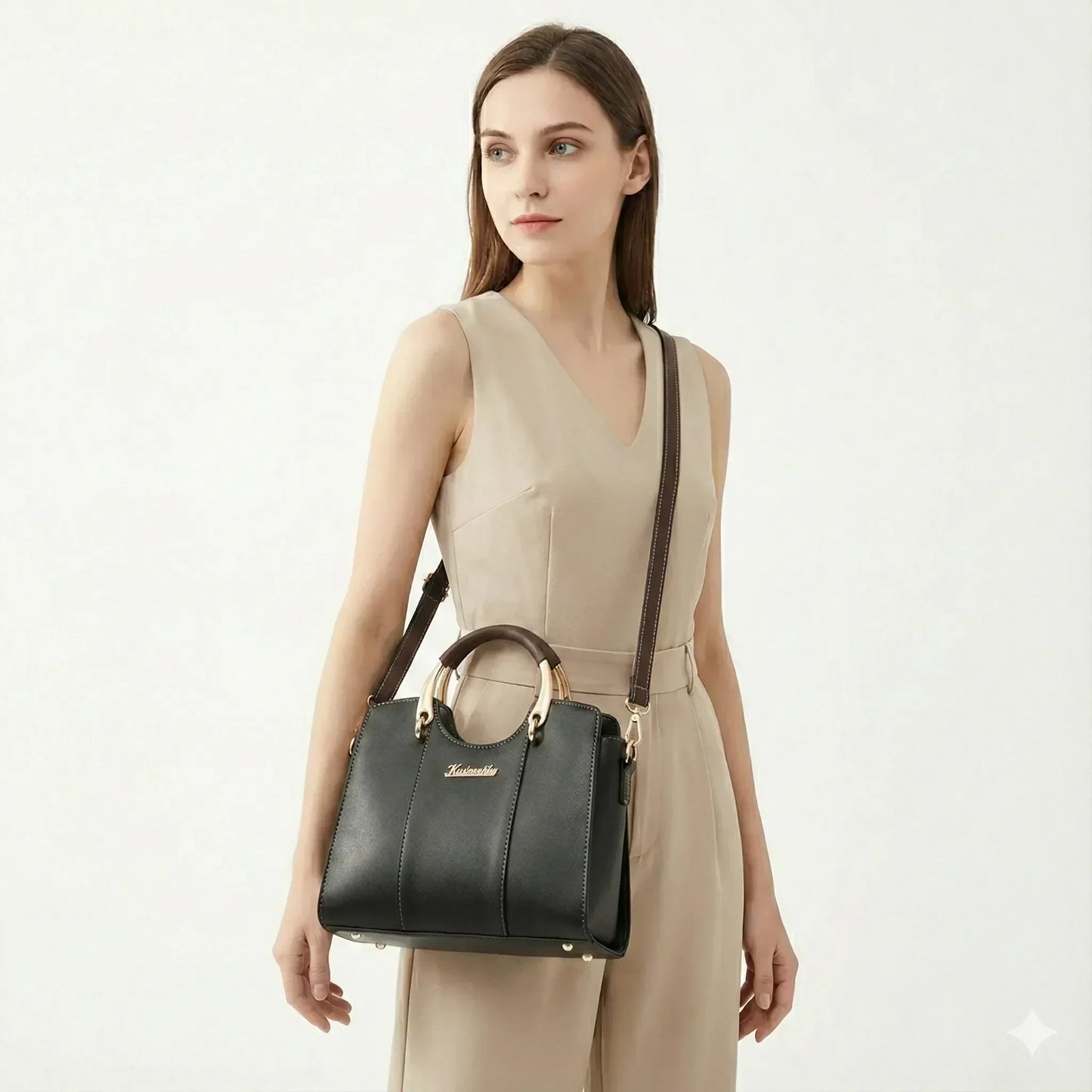 Kasha - Luxurious Women's Leather Crossbody Bag
