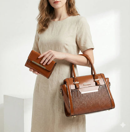 Gabriella - Bag and Wallet Kit in Leather