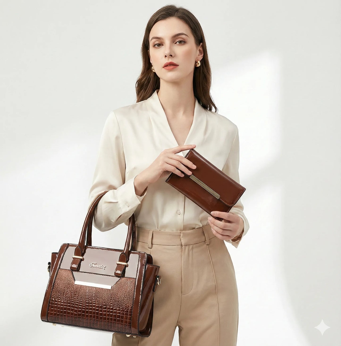 Gabriella - Bag and Wallet Kit in Leather