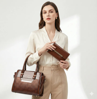 Gabriella - Bag and Wallet Kit in Leather