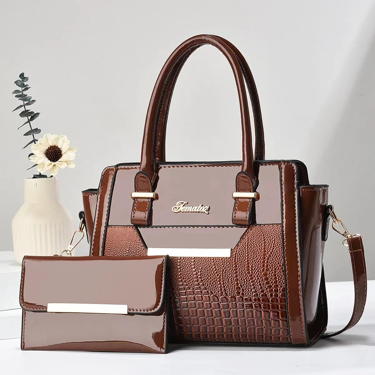 Gabriella - Bag and Wallet Kit in Leather