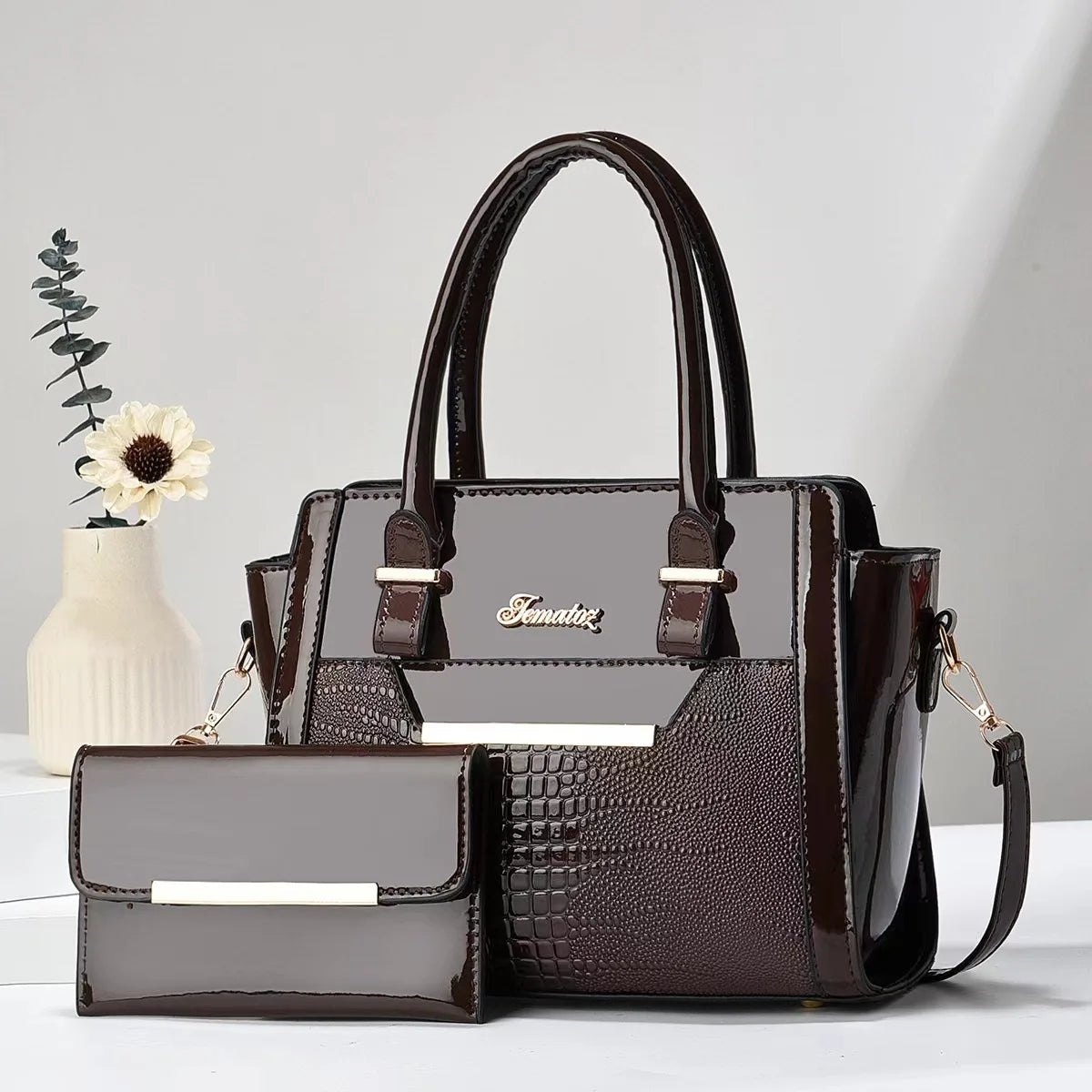 Gabriella - Bag and Wallet Kit in Leather