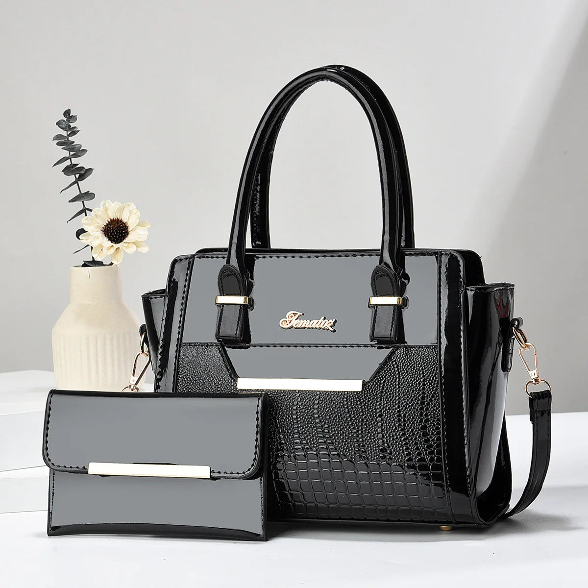 Gabriella - Bag and Wallet Kit in Leather