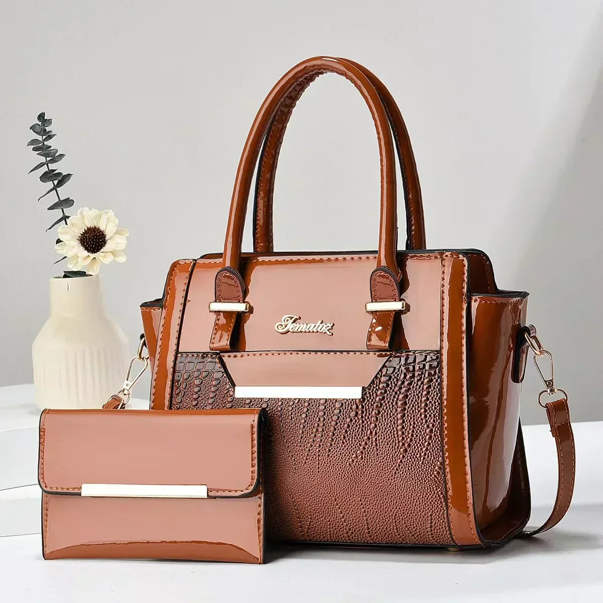 Gabriella - Bag and Wallet Kit in Leather