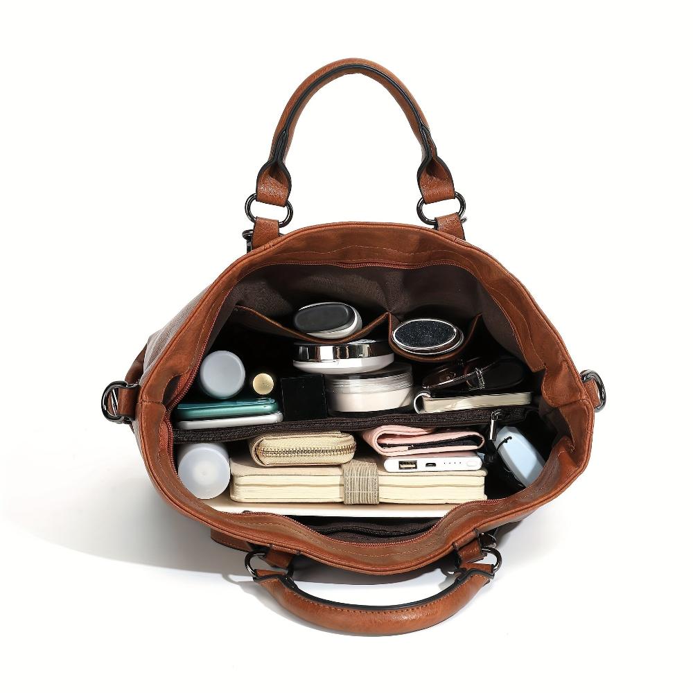 Doris - Classic Elegance Leather Tote Bag