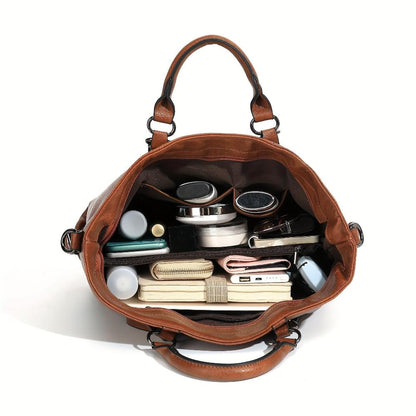 Doris - Classic Elegance Leather Tote Bag