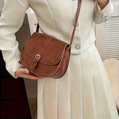 Connie - Classic Lush Leather Crossbody Bag