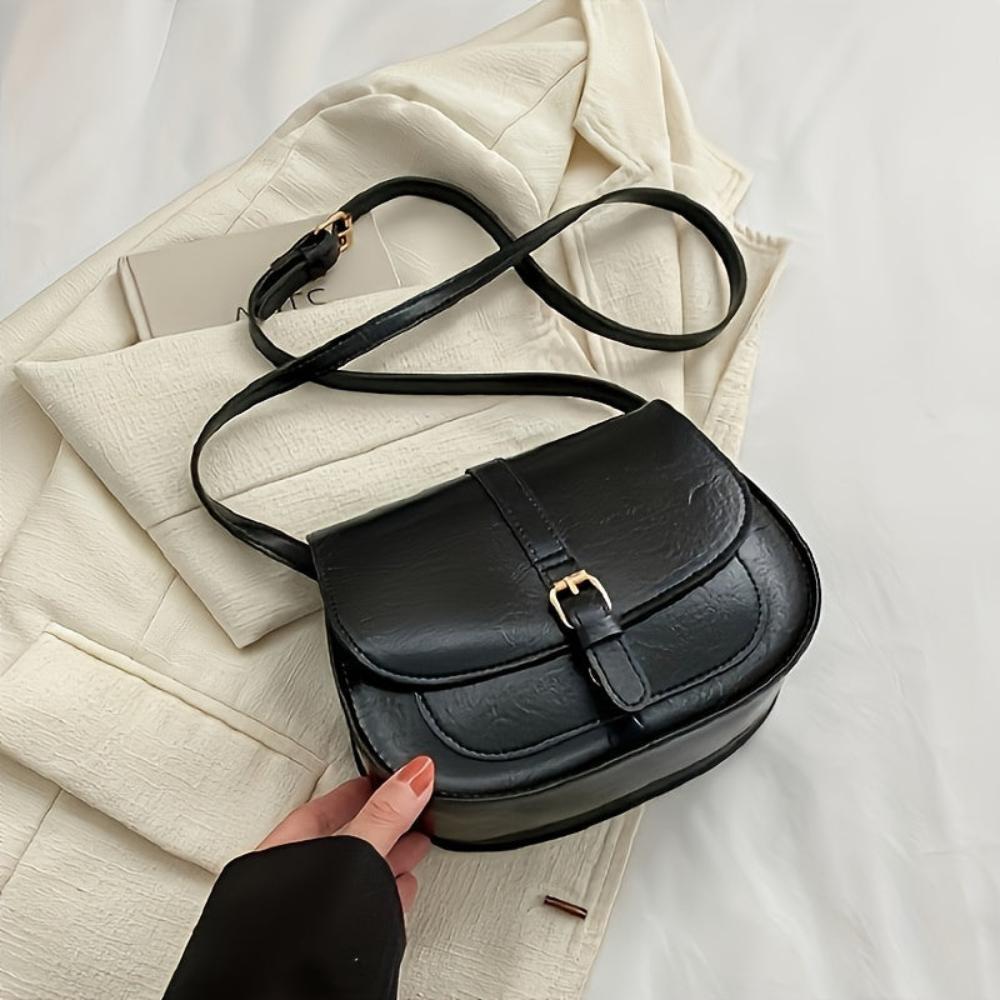 Connie - Classic Lush Leather Crossbody Bag