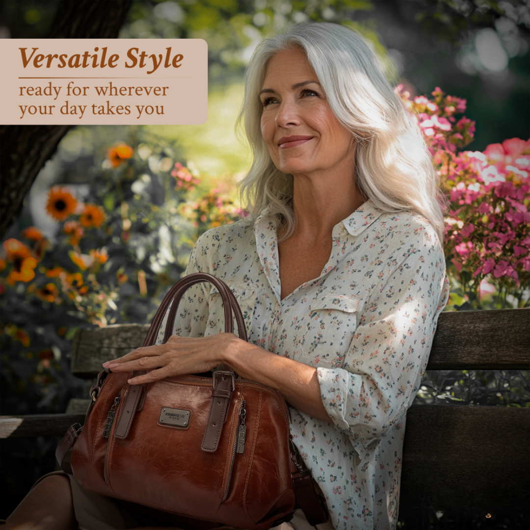 Katherine - Luxe Statement Leather Handbag