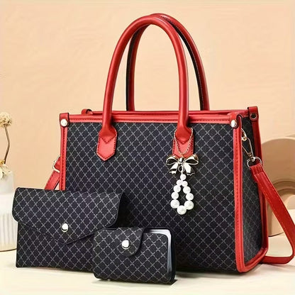 Martha  - Timeless Vintage 3-Piece Leather Bag Set