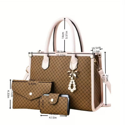 Martha  - Timeless Vintage 3-Piece Leather Bag Set