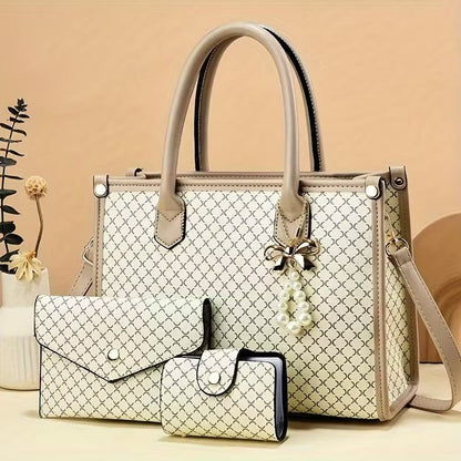 Martha  - Timeless Vintage 3-Piece Leather Bag Set