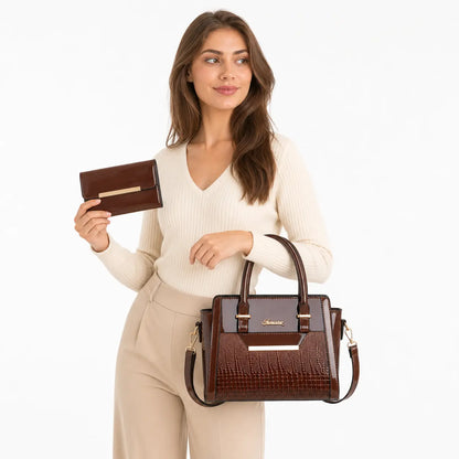 Nathalia | Bag and Wallet Kit in Leather